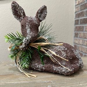 Glittery Holiday Deer Decor